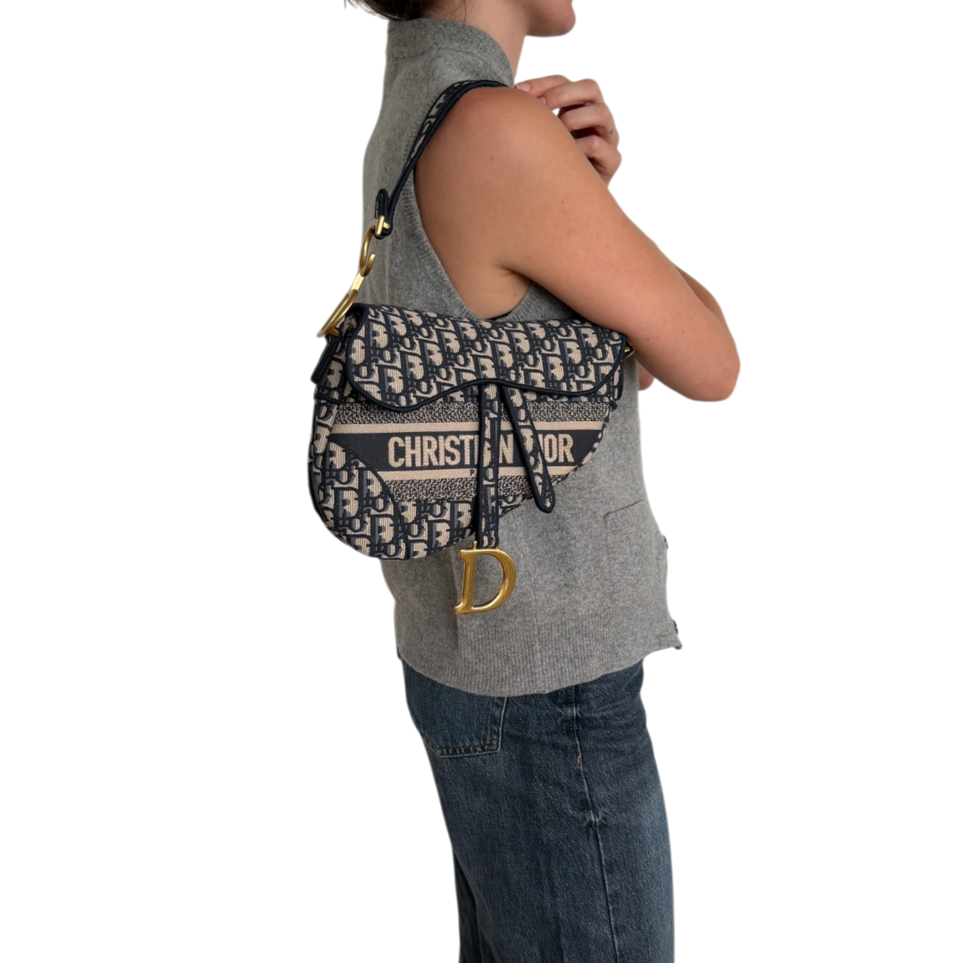 Dior Saddle Bag Dior Oblique mittelgroß / neuwertig Dior