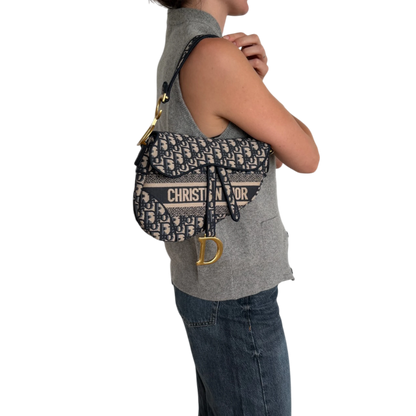 Dior Saddle Bag Dior Oblique mittelgroß / neuwertig Dior