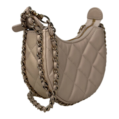 Chanel Hobo Bag Mini light beige Lammleder / sehr gut Chanel