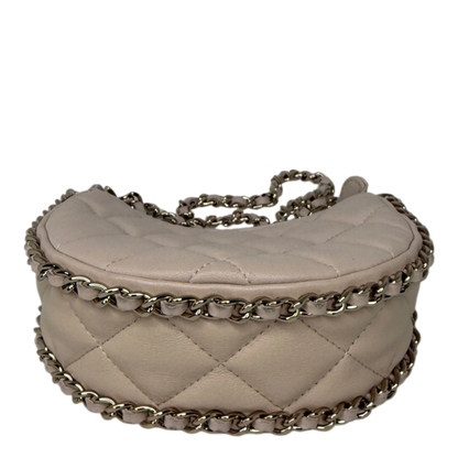 Chanel Hobo Bag Mini light beige Lammleder / sehr gut Chanel