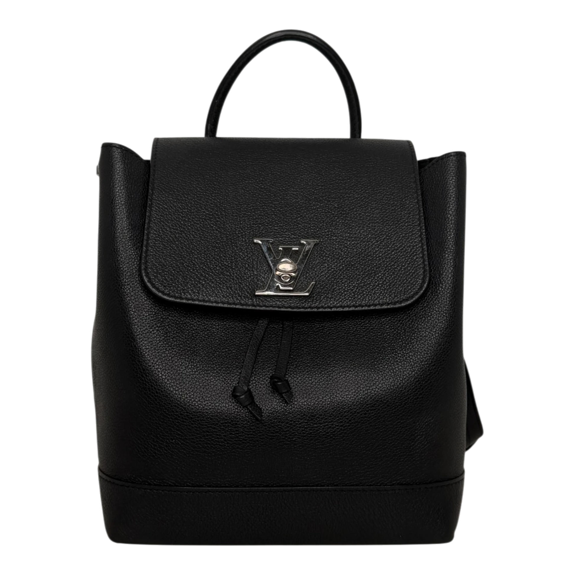 Louis Vuitton Lockme Lederrucksack schwarz silber / sehr gut Louis Vuitton