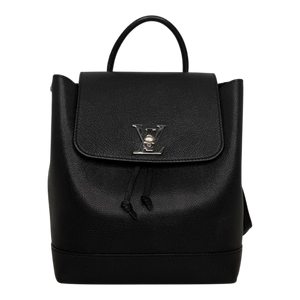 Louis Vuitton Lockme Lederrucksack schwarz silber / sehr gut