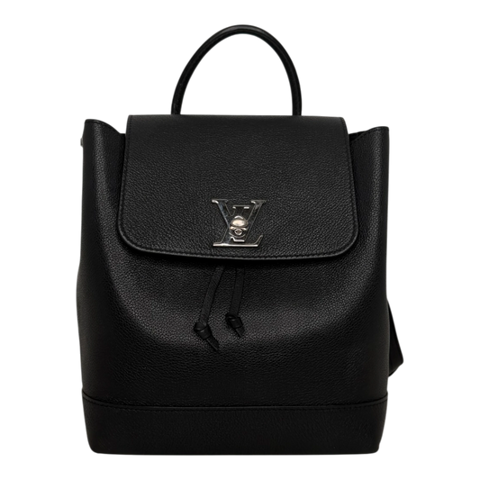 Louis Vuitton Lockme Lederrucksack schwarz silber / sehr gut Louis Vuitton