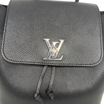 Louis Vuitton Lockme Lederrucksack schwarz silber / sehr gut Louis Vuitton