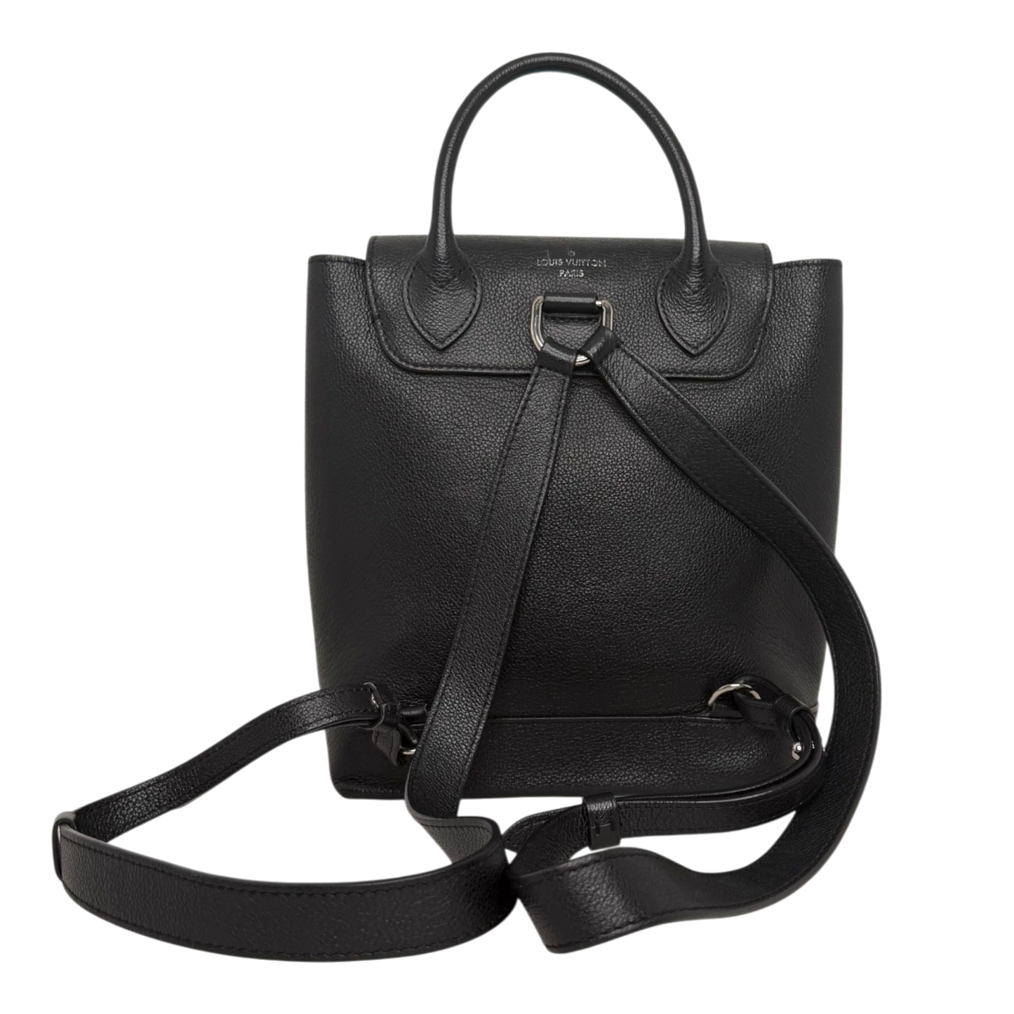 Louis Vuitton Lockme Lederrucksack schwarz silber / sehr gut Louis Vuitton