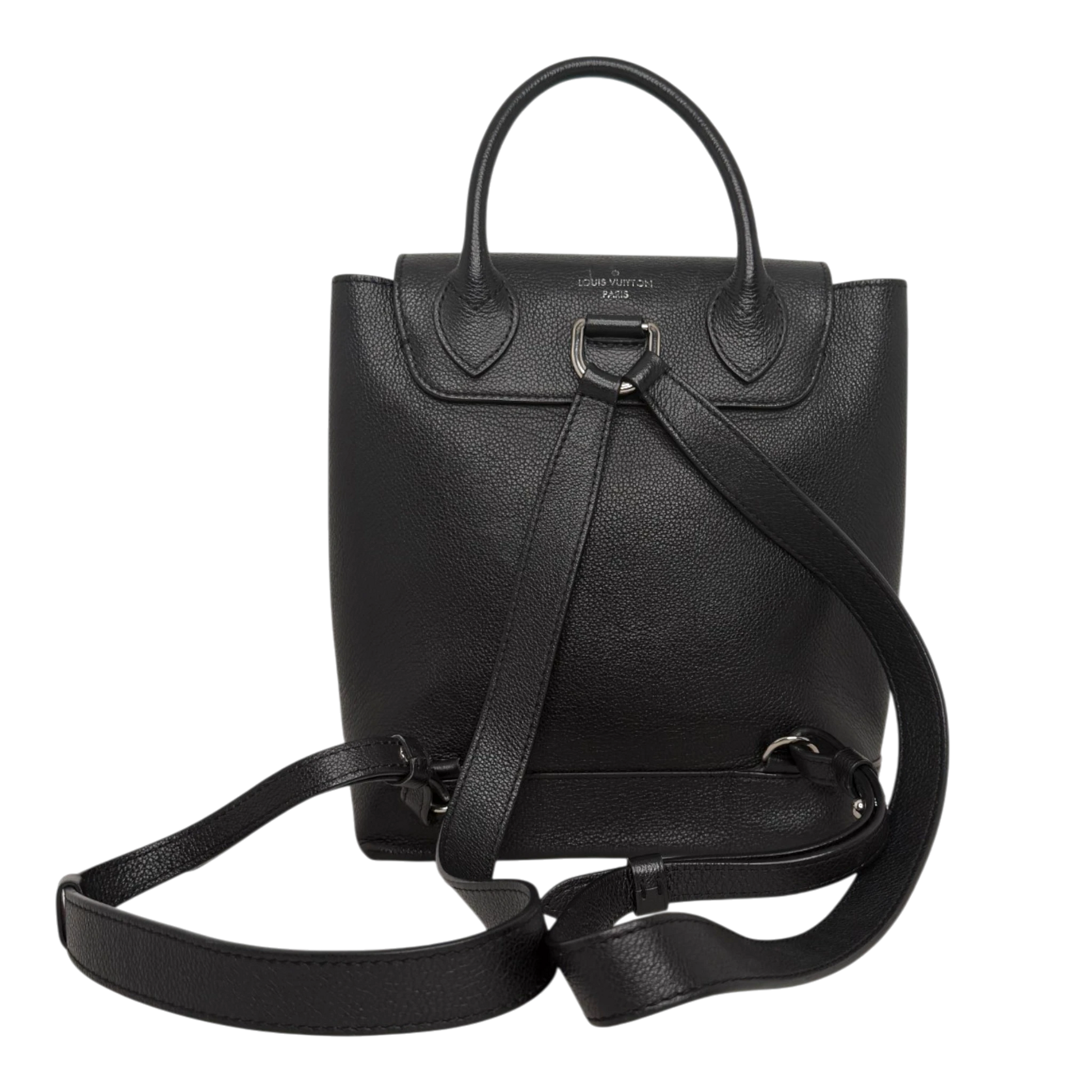 Louis Vuitton Lockme Lederrucksack schwarz silber / sehr gut Louis Vuitton