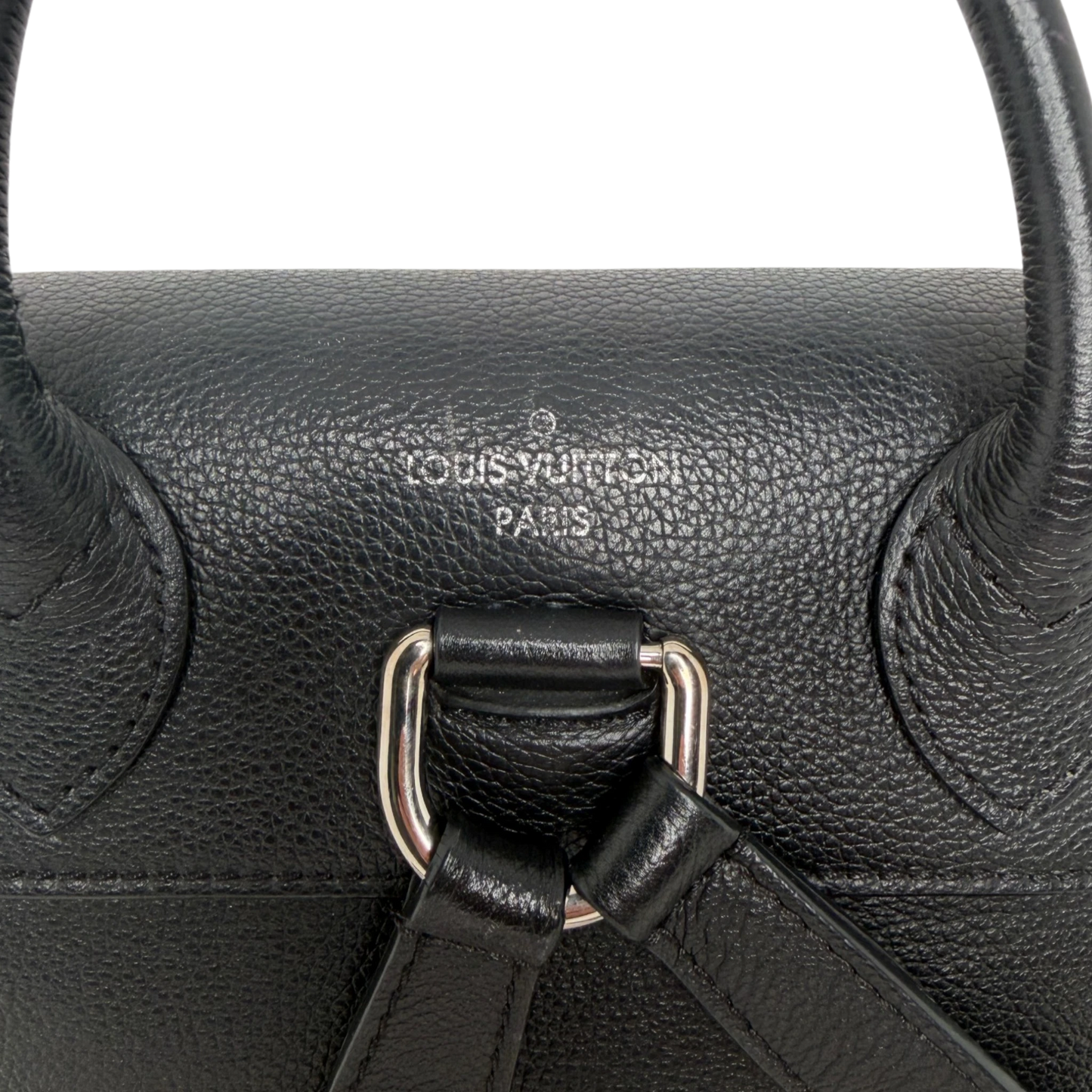 Louis Vuitton Lockme Lederrucksack schwarz silber / sehr gut Louis Vuitton