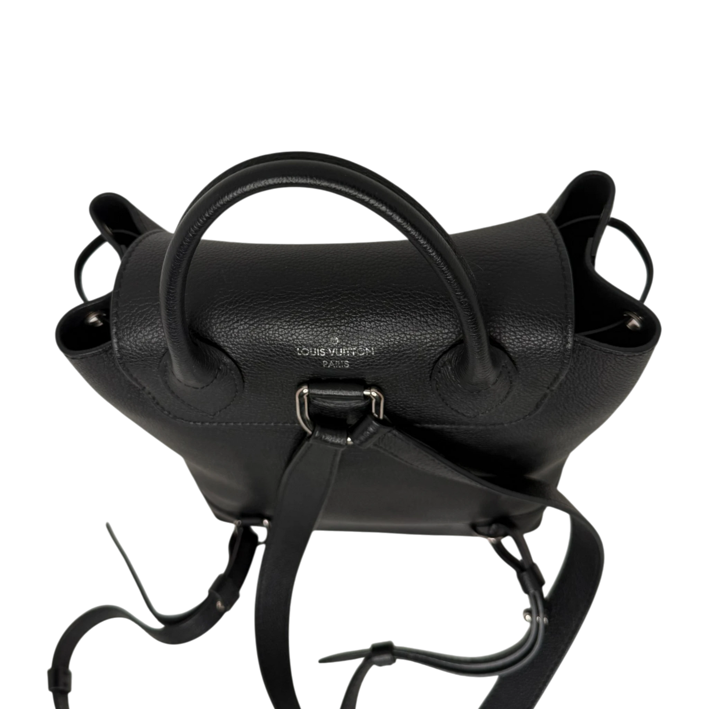 Louis Vuitton Lockme Lederrucksack schwarz silber / sehr gut Louis Vuitton