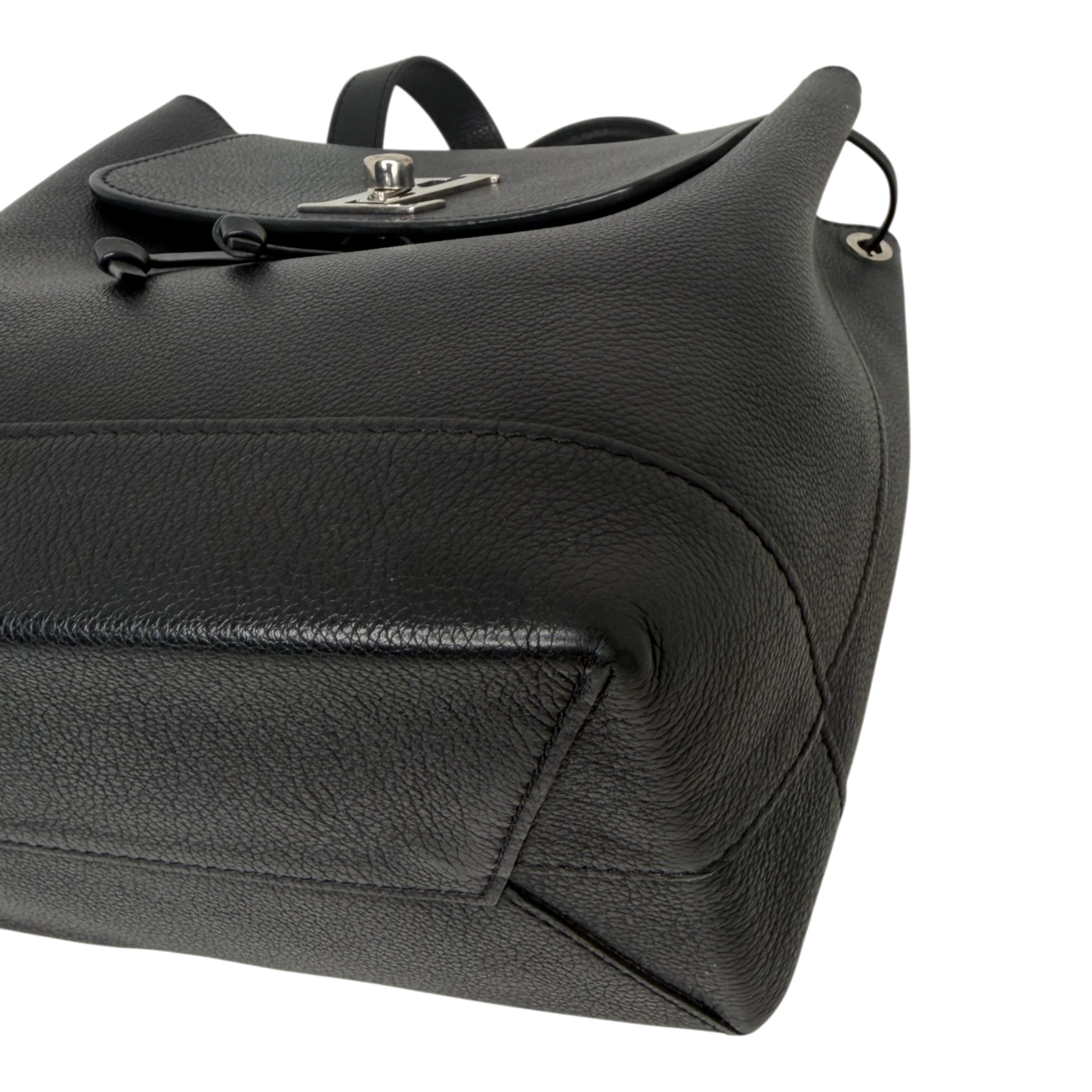 Louis Vuitton Lockme Lederrucksack schwarz silber / sehr gut Louis Vuitton