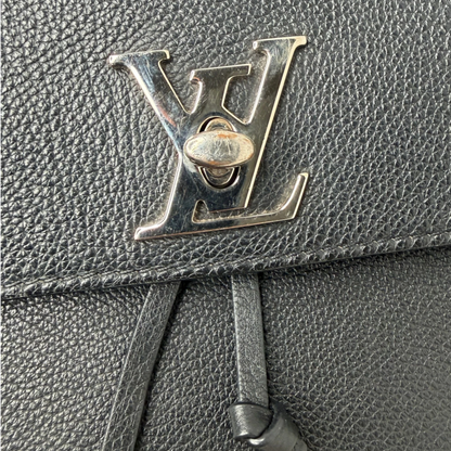 Louis Vuitton Lockme Lederrucksack schwarz silber / sehr gut Louis Vuitton