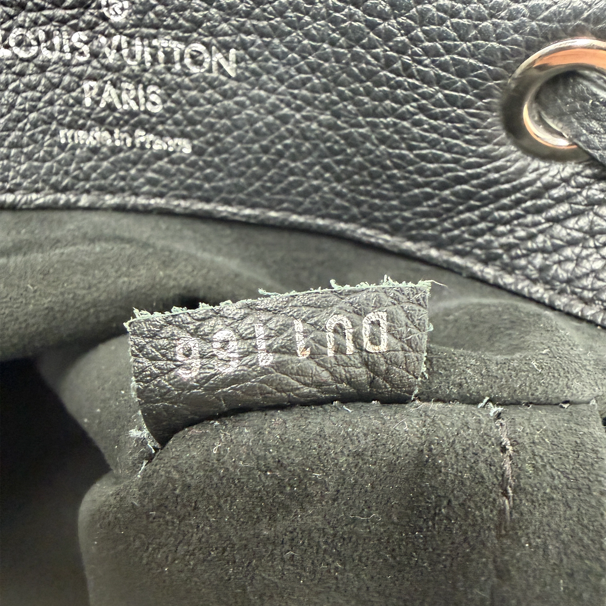 Louis Vuitton Lockme Lederrucksack schwarz silber / sehr gut Louis Vuitton