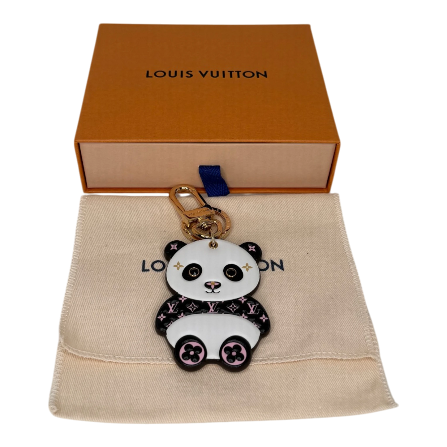 Louis Vuitton Key Holder Bag Charm Panda M00993 Fullset Louis Vuitton
