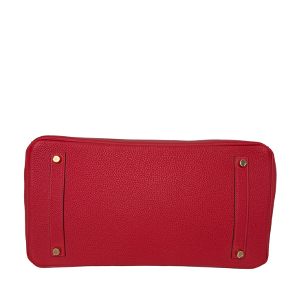 Hermès Birkin Bag 35 Togo Leder Rouge Vif goldene Hardware 2020 Hermès