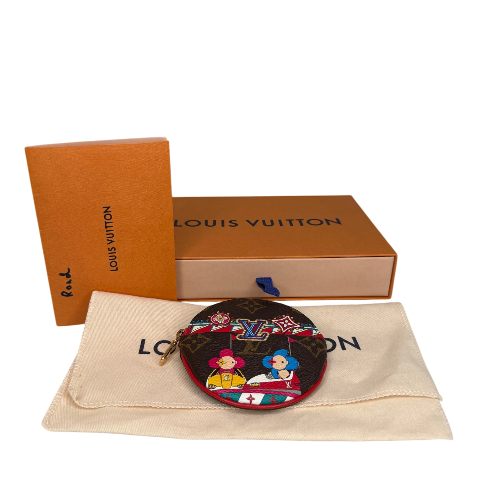 Louis Vuitton Monogram Vivienne Xmas Round Coin Purse Fullset Louis Vuitton
