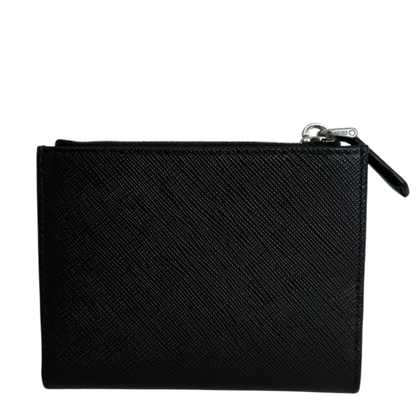 Prada Portemonnaie Saffiano Small Leder schwarz Fullset Prada