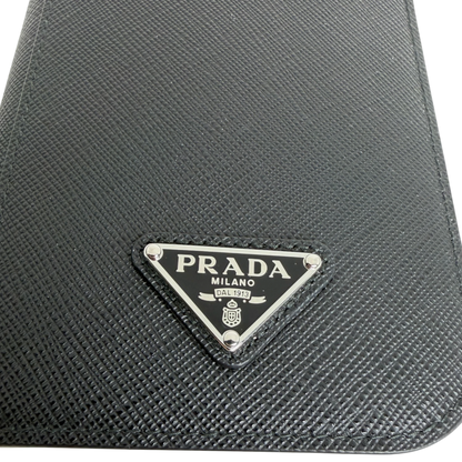Prada Hülle iPhone 17 Pro Max Saffiano Leder schwarz Fullset Prada