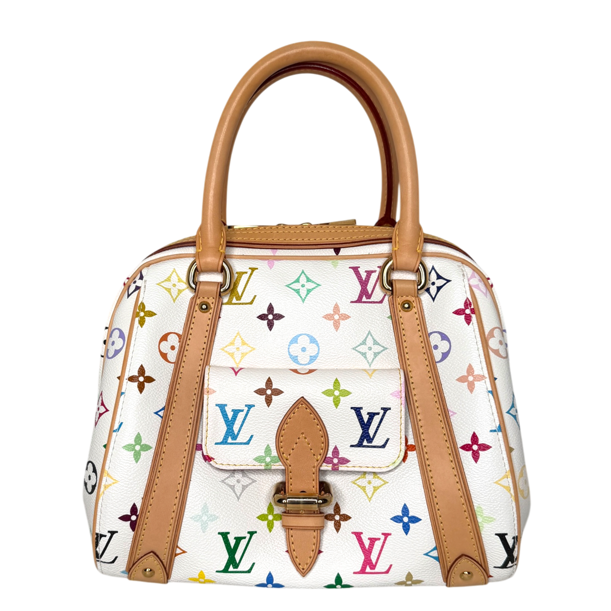 Louis Vuitton Priscilla Multicolor Takashi Murakami white Louis Vuitton