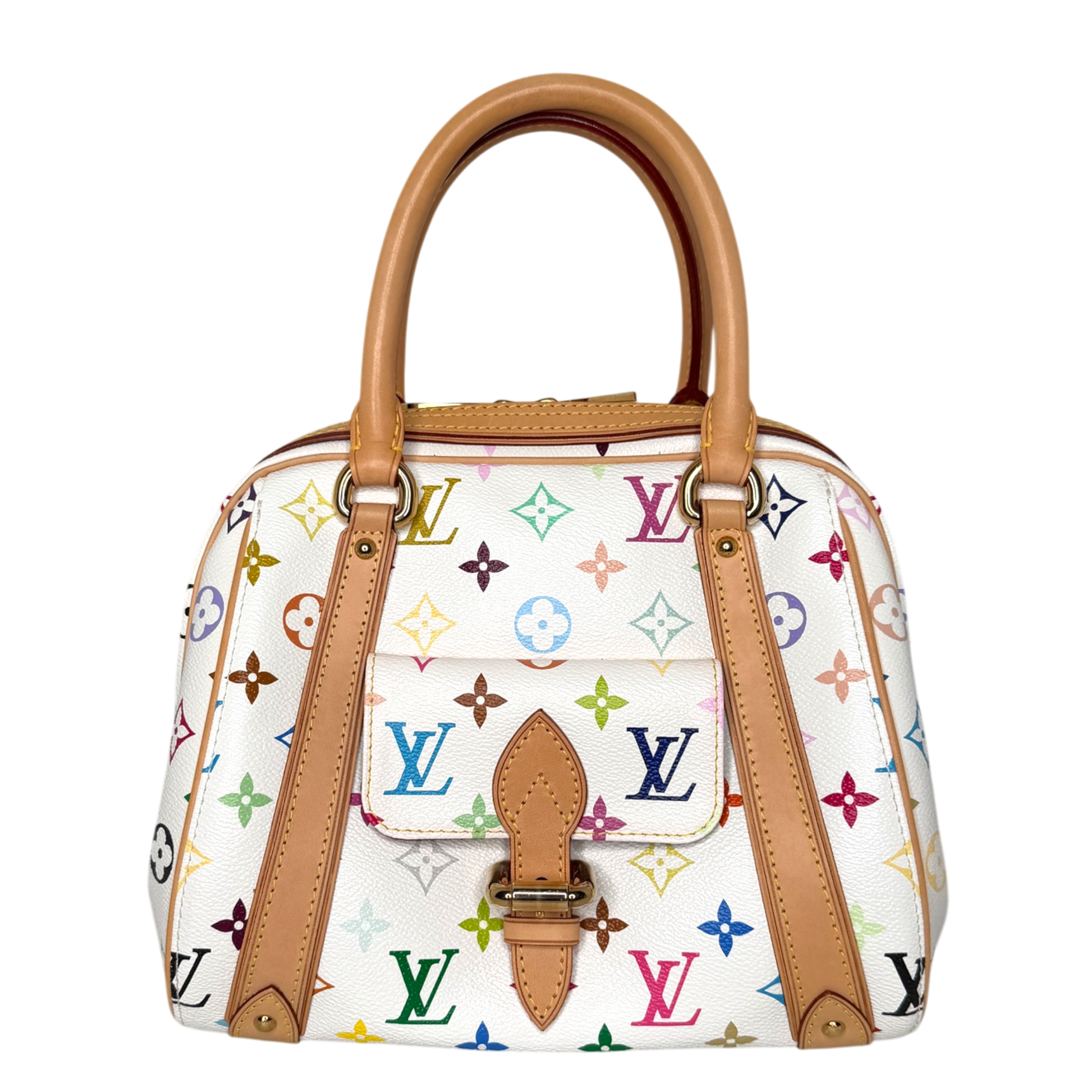 Louis Vuitton Priscilla Multicolor Takashi Murakami white Louis Vuitton
