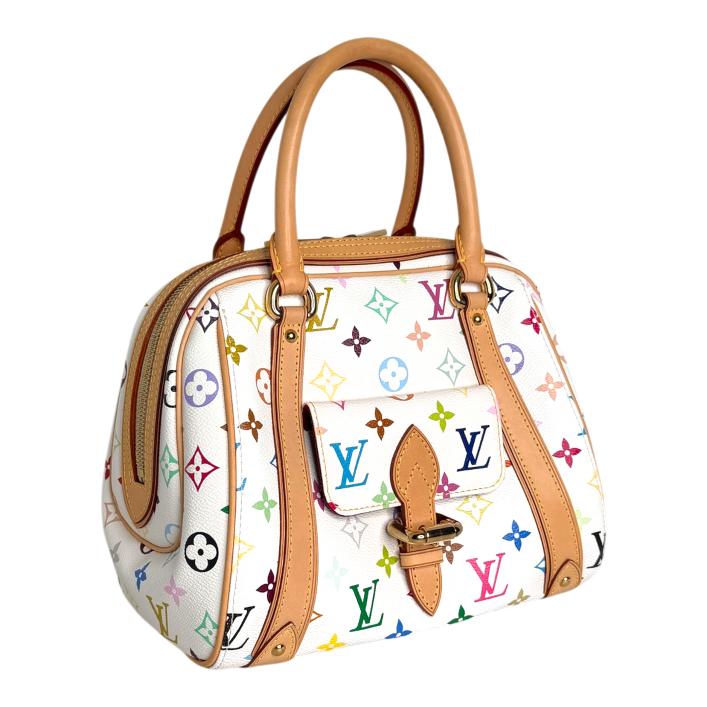 Louis Vuitton Priscilla Multicolor Takashi Murakami white Louis Vuitton