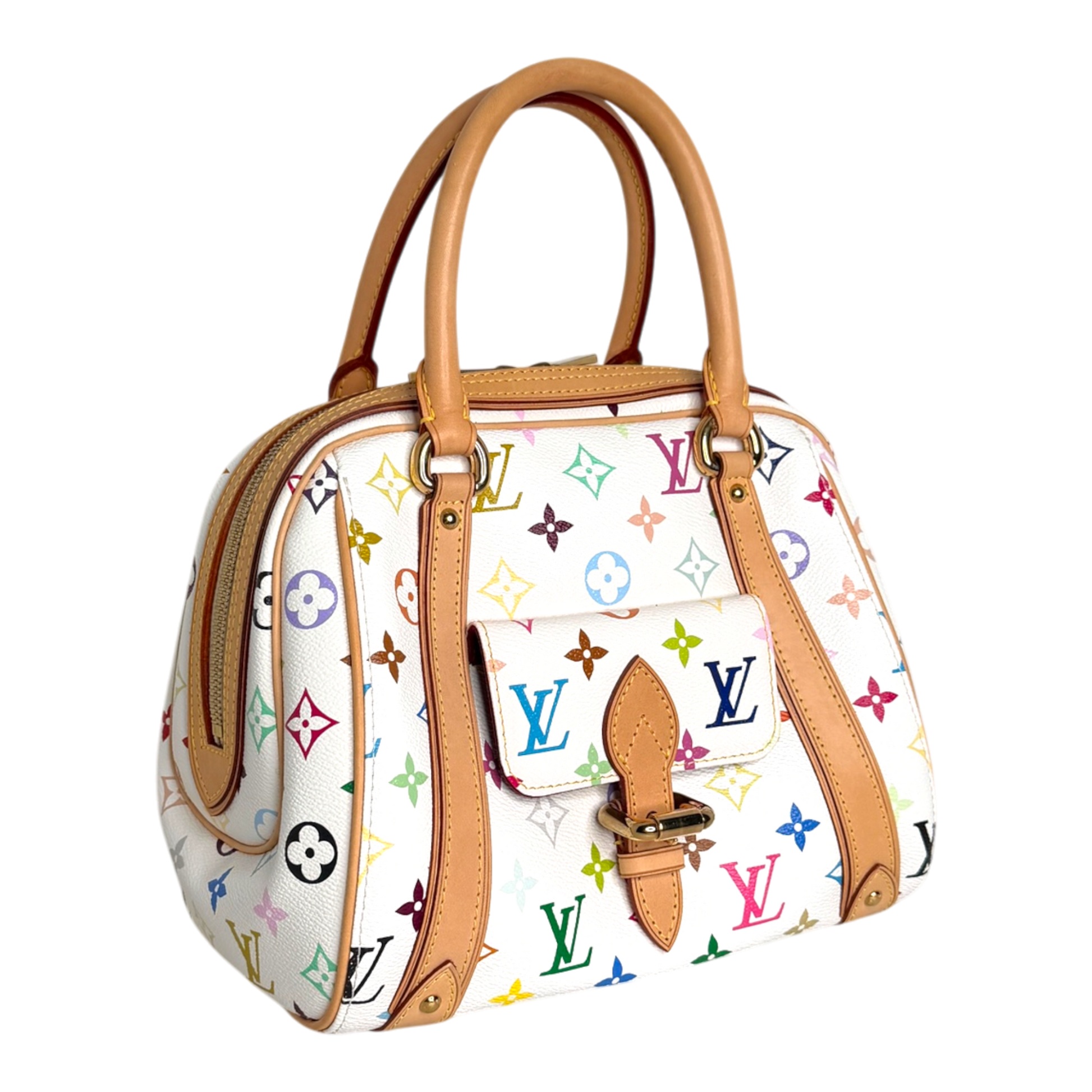 Louis Vuitton Priscilla Multicolor Takashi Murakami white Louis Vuitton