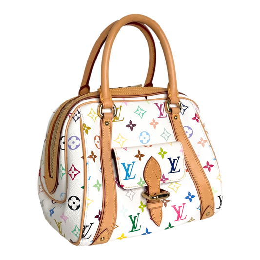 Louis Vuitton Priscilla Multicolor Takashi Murakami white Louis Vuitton
