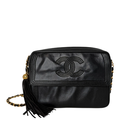 Chanel Coco Mark Camera Bag Lammleder Schwarz Chanel
