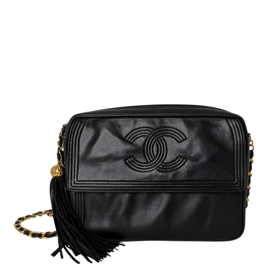 Chanel Coco Mark Camera Bag Lammleder Schwarz Chanel
