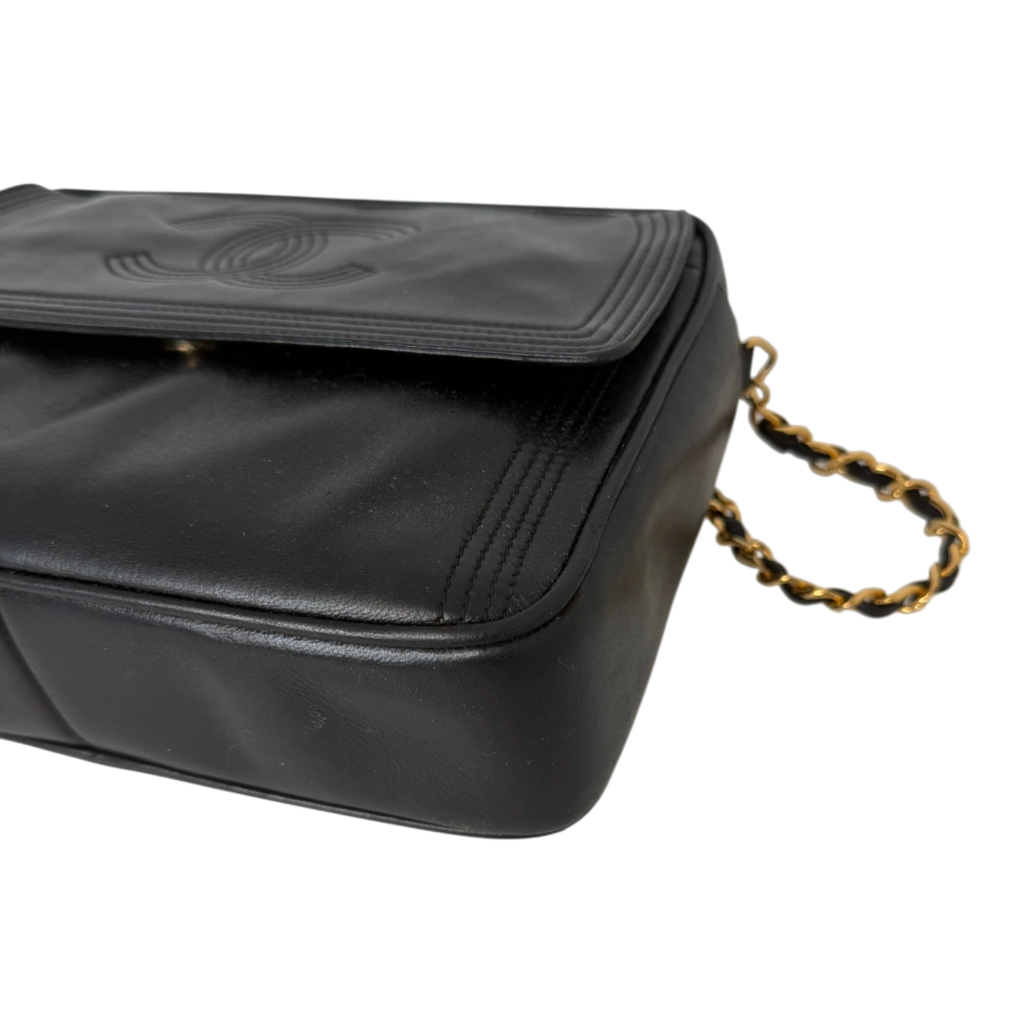 Chanel Coco Mark Camera Bag Lammleder Schwarz Chanel
