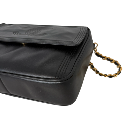 Chanel Coco Mark Camera Bag Lammleder Schwarz Chanel