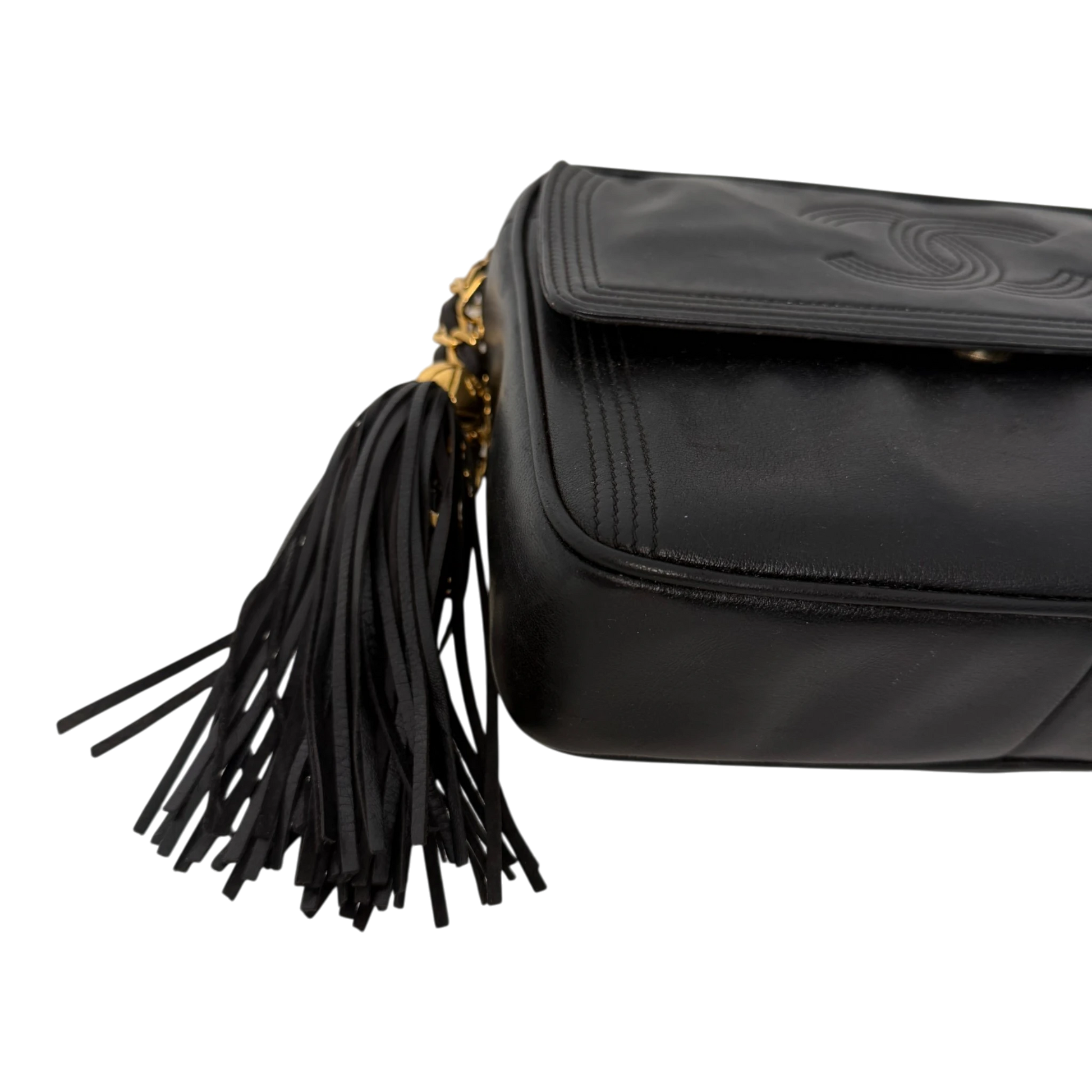 Chanel Coco Mark Camera Bag Lammleder Schwarz Chanel