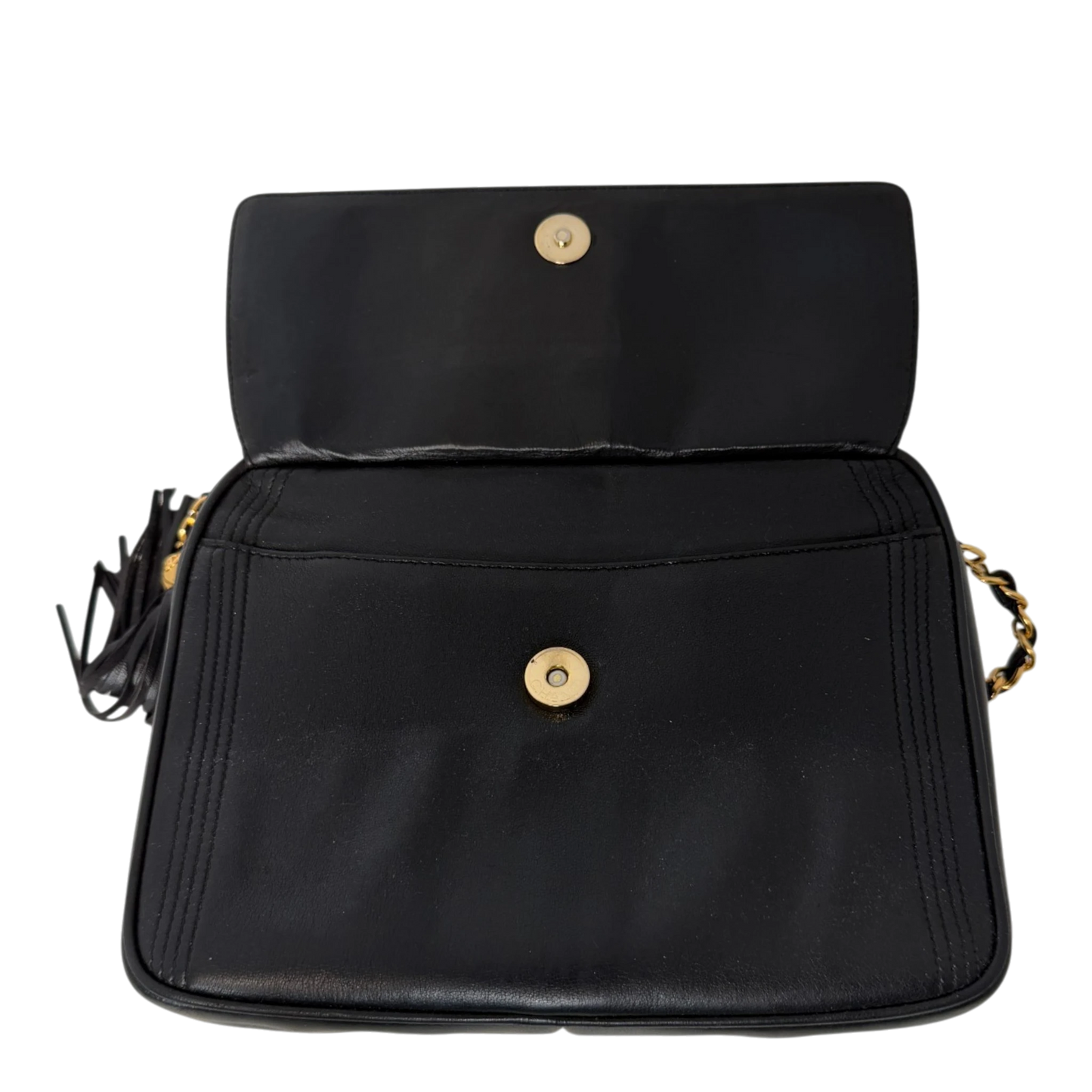 Chanel Coco Mark Camera Bag Lammleder Schwarz Chanel