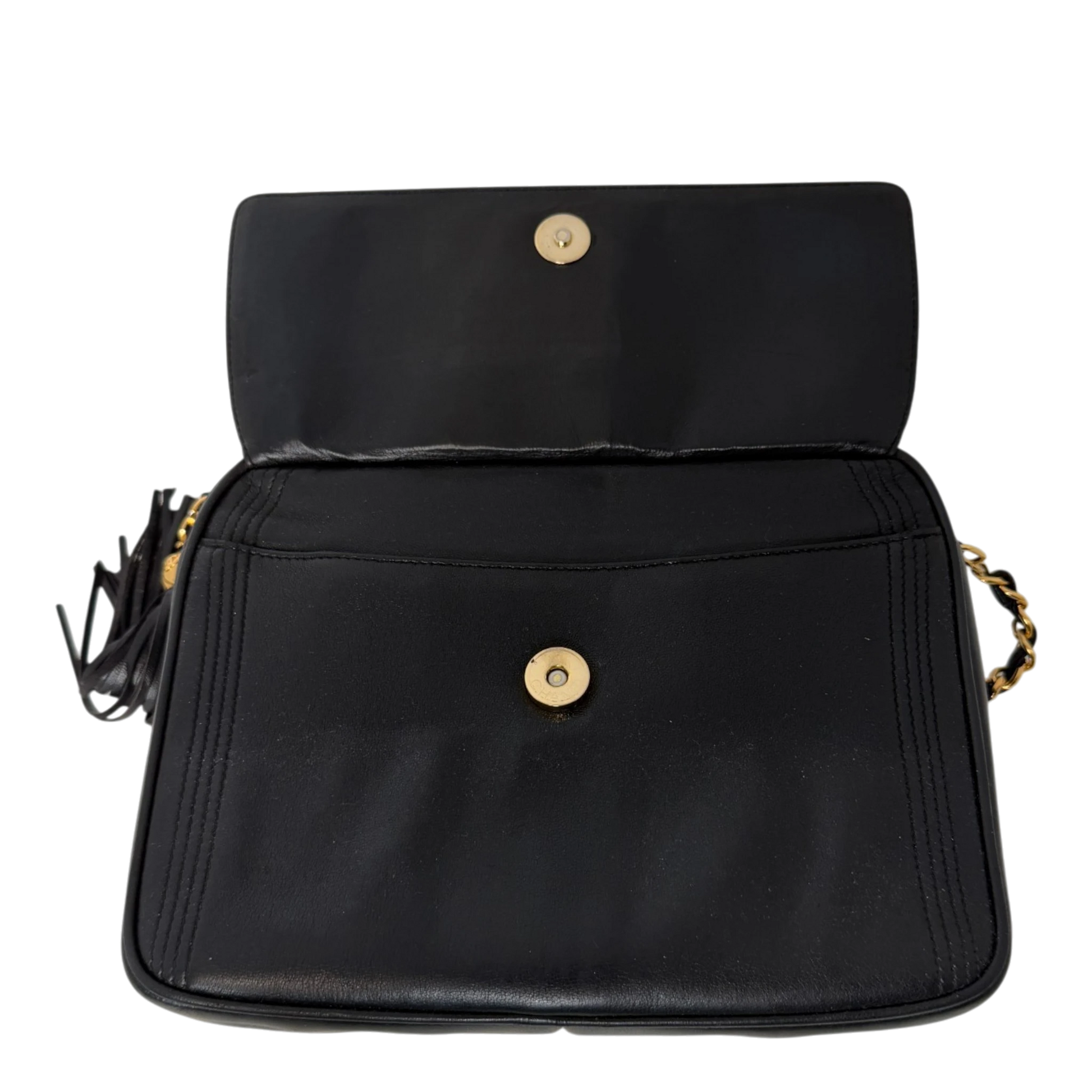 Chanel Coco Mark Camera Bag Lammleder Schwarz Chanel