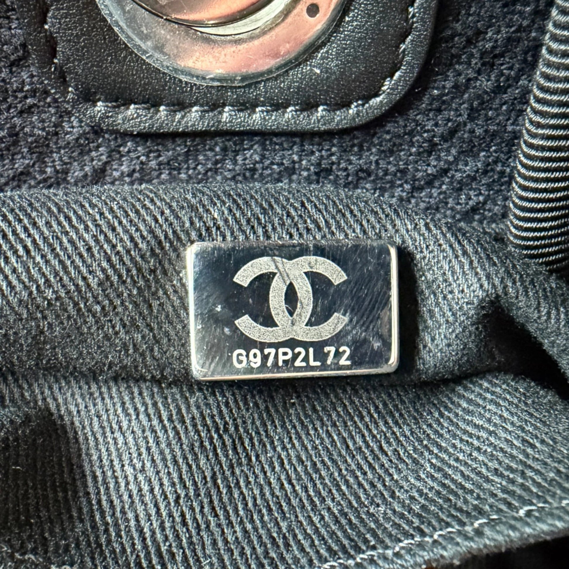 Chanel Deauville mittelgroße Tasche Navy silberne Hardware 2022 Chanel