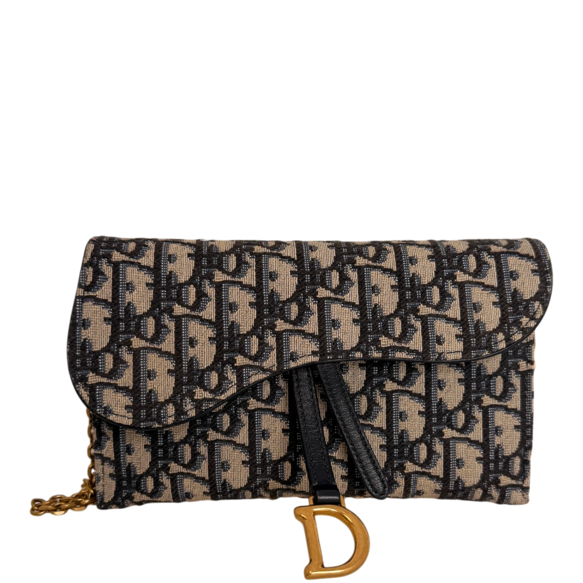 Dior Saddle Long Wallet Oblique Dior