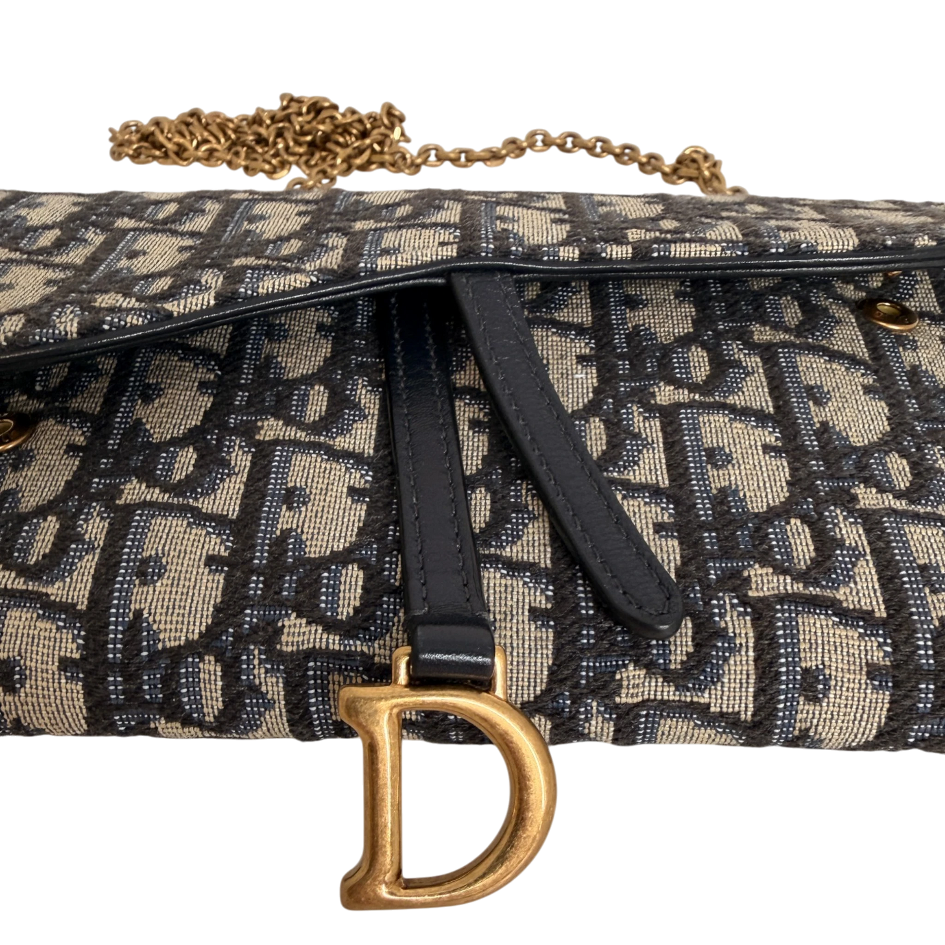 Dior Saddle Long Wallet Oblique Dior