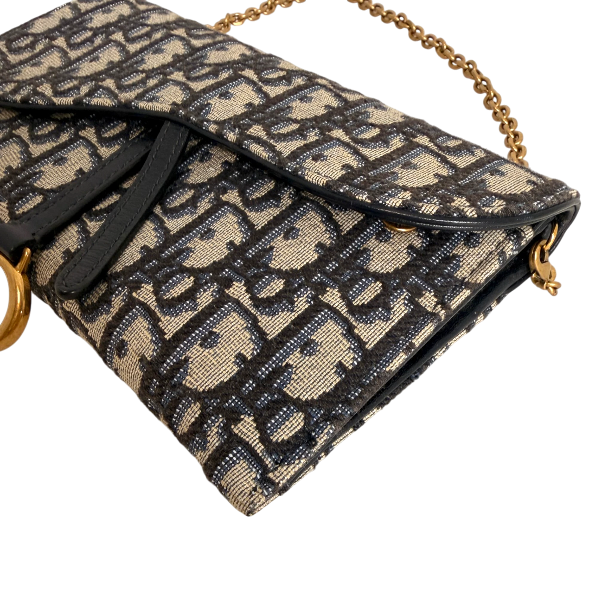 Dior Saddle Long Wallet Oblique Dior