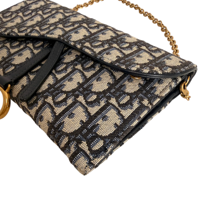 Dior Saddle Long Wallet Oblique Dior