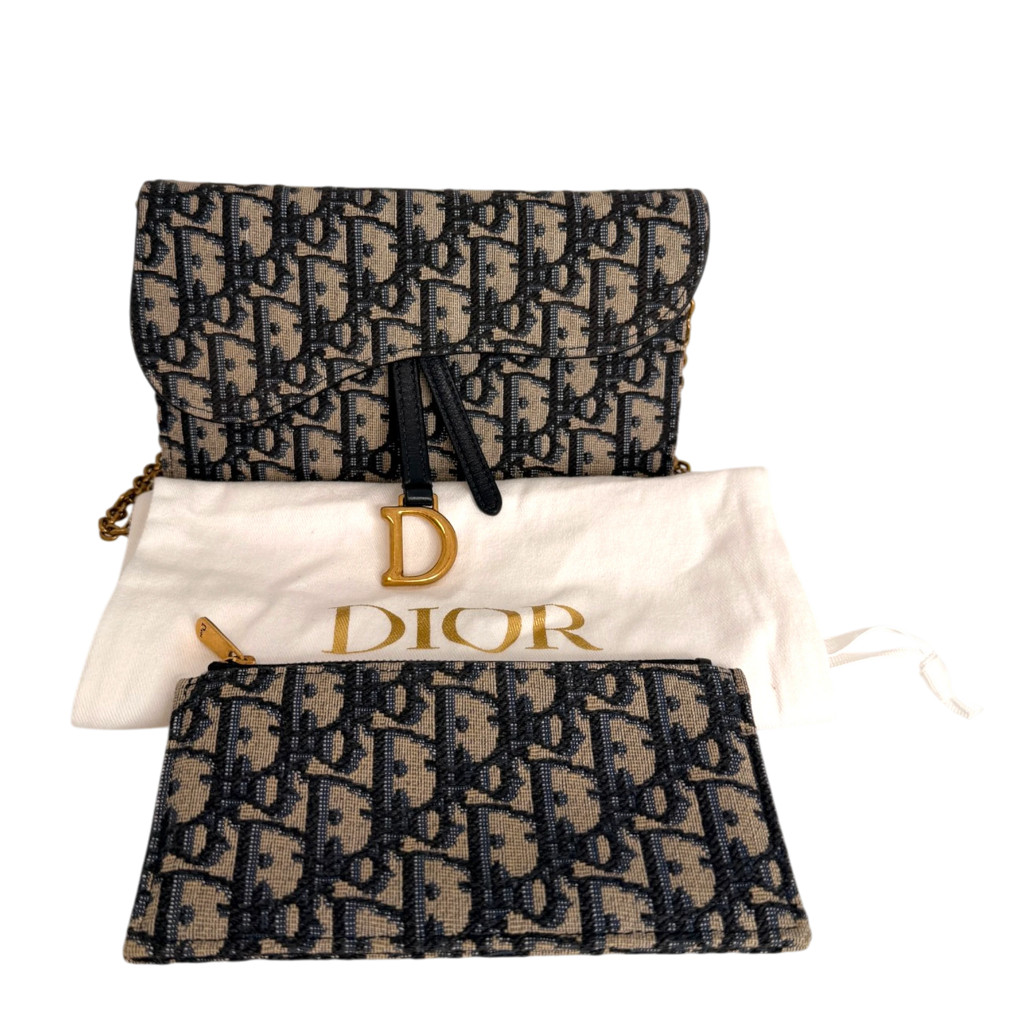 Dior Saddle Long Wallet Oblique Dior
