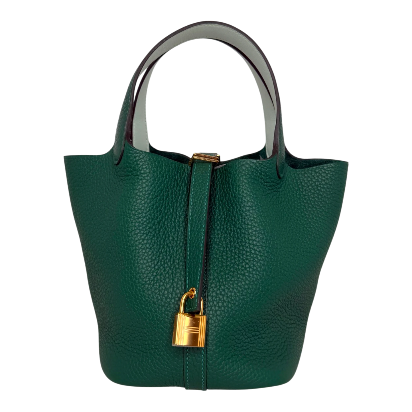 Hermès Picotin 18 Taurillon Clémence Vert Moyen Vert Peppermint 2025 Hermès