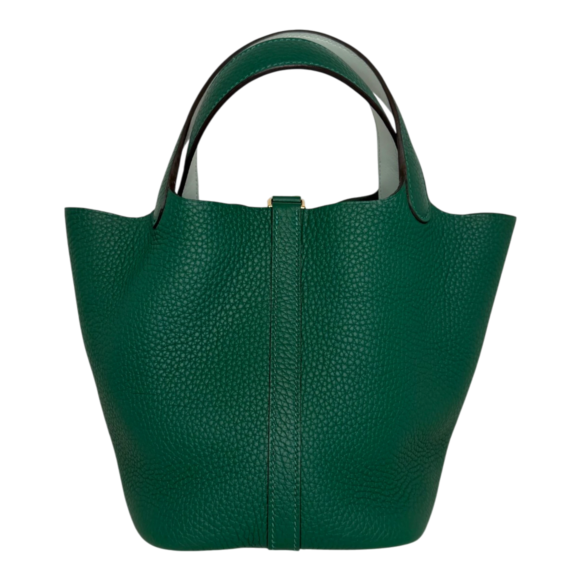 Hermès Picotin 18 Taurillon Clémence Vert Moyen Vert Peppermint 2025 Hermès