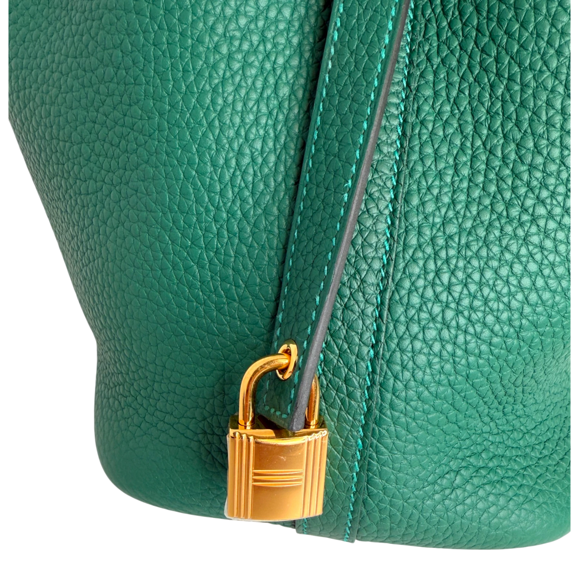 Hermès Picotin 18 Taurillon Clémence Vert Moyen Vert Peppermint 2025 Hermès