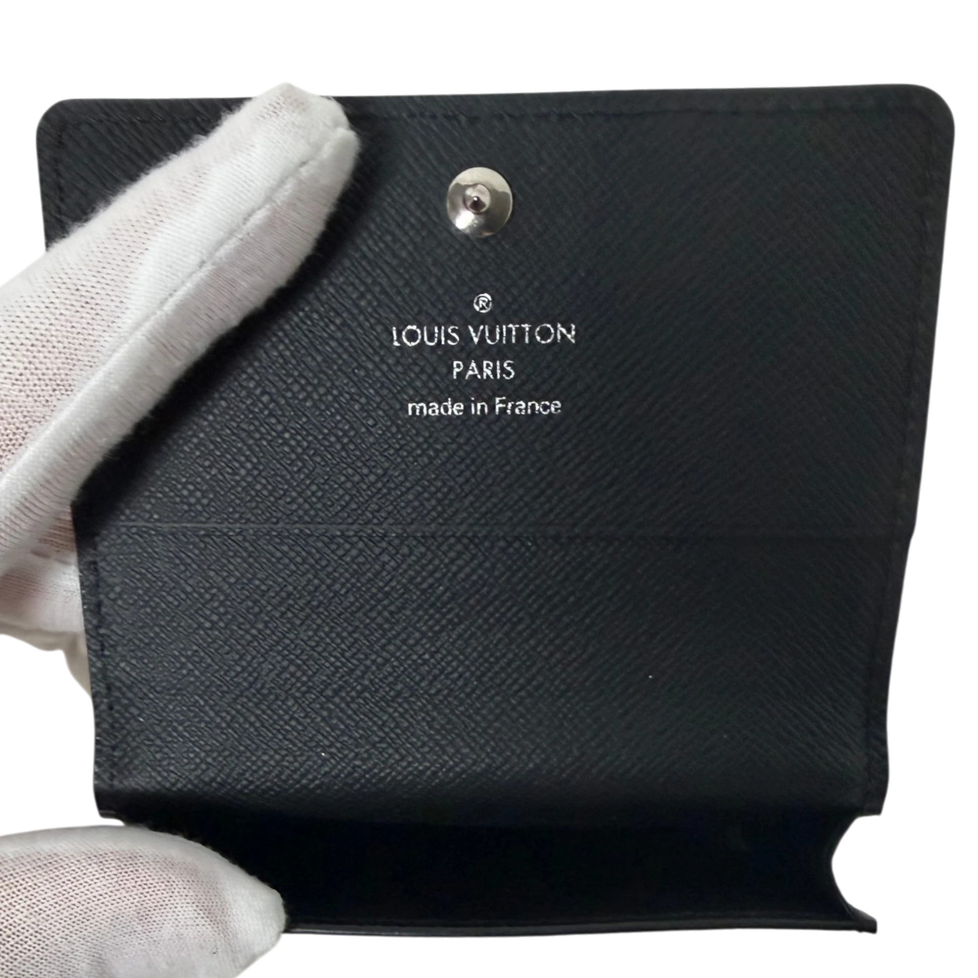 Louis Vuitton Enveloppe Carte De Visite Taiga Leder M64595 Louis Vuitton
