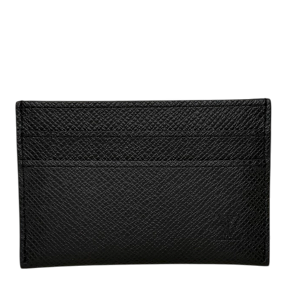 Louis Vuitton Double Card Holder Taiga Schwarz Louis Vuitton
