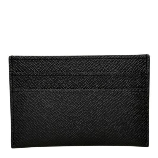Louis Vuitton Double Card Holder Taiga Schwarz Louis Vuitton