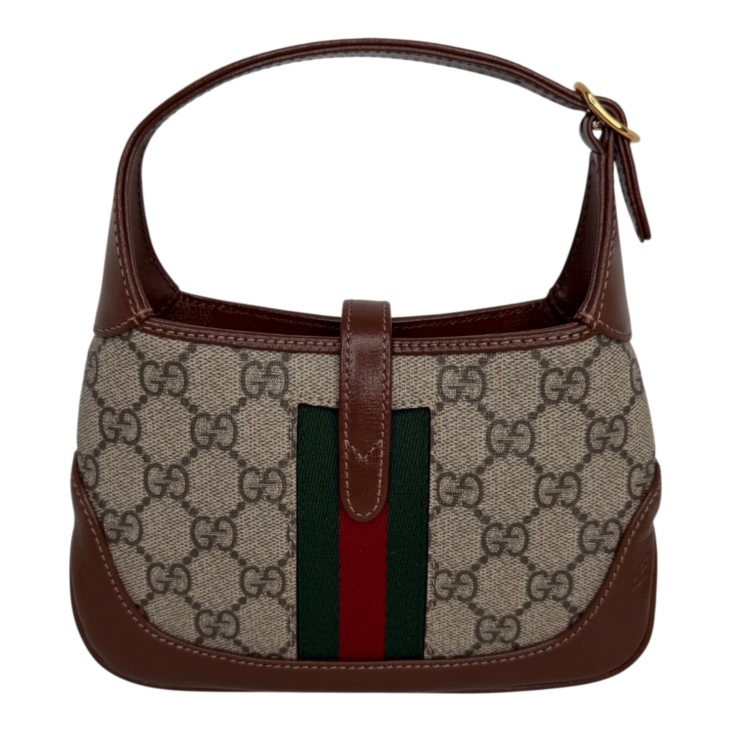Gucci Jackie 1961 Mini Schultertasche GG Supreme Canvas Beige Ebony Gucci