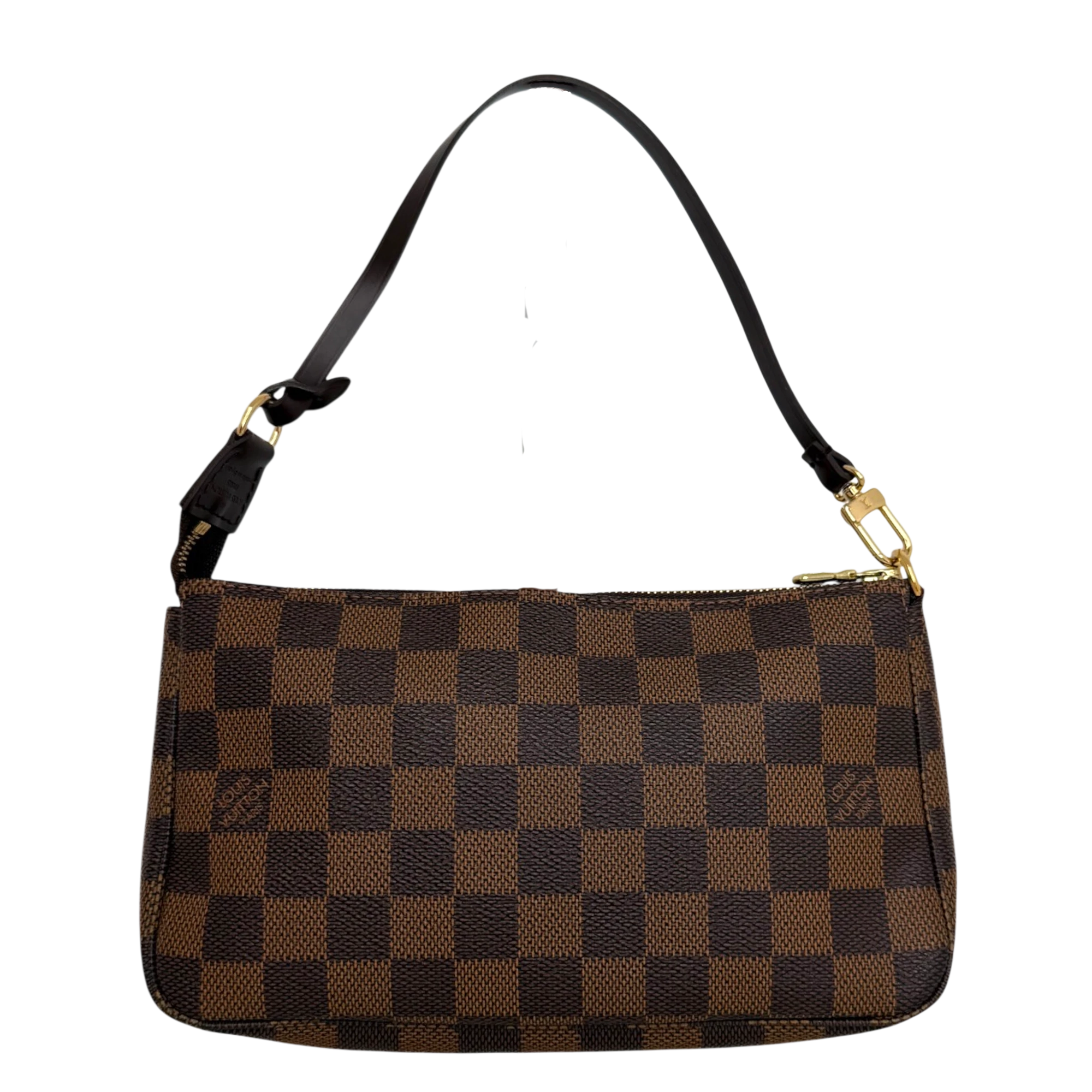 Louis Vuitton Pochette Accessoires Damier Ebène Canvas Braun Gold 2007 Louis Vuitton