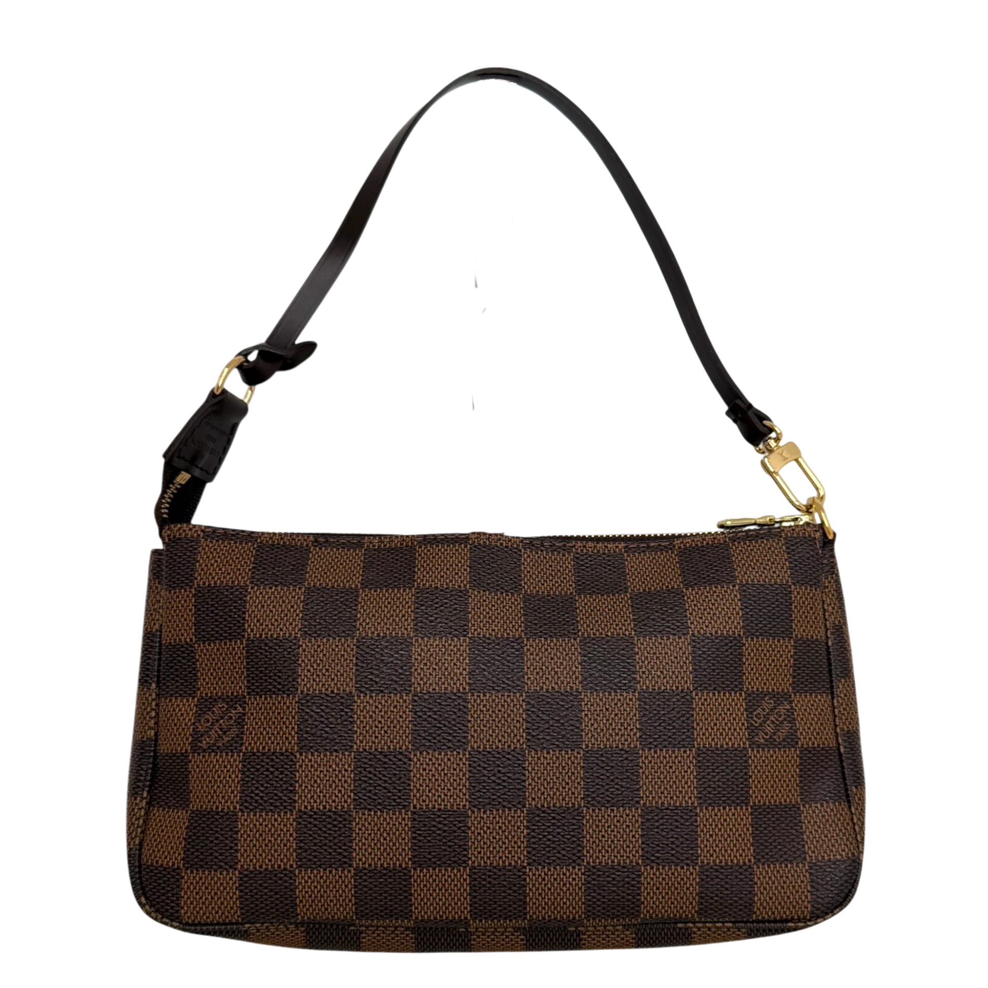 Louis Vuitton Pochette Accessoires Damier Ebène Canvas Braun Gold 2007 Louis Vuitton