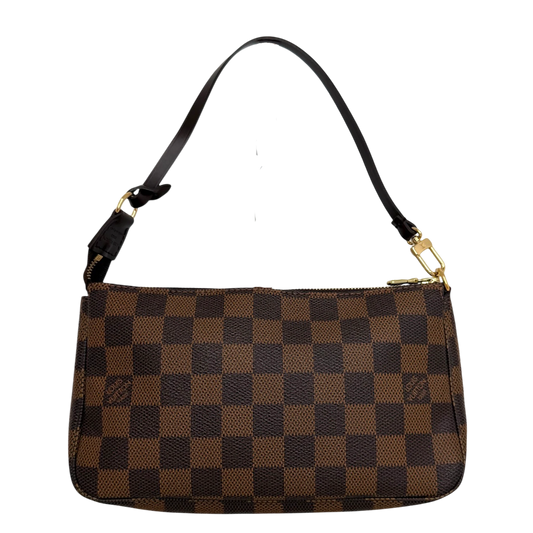 Louis Vuitton Pochette Accessoires Damier Ebène Canvas Braun Gold 2007 Louis Vuitton