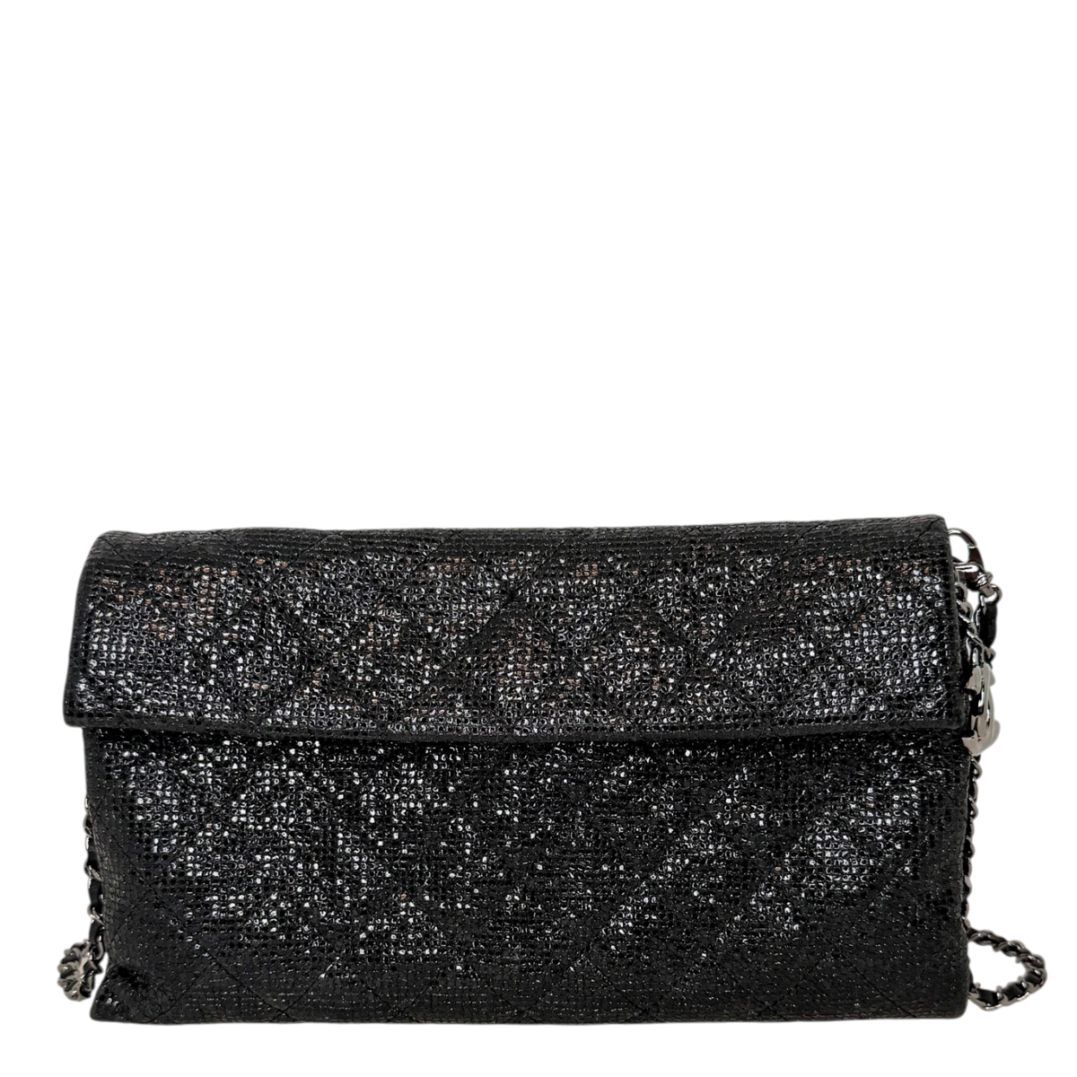 Chanel Métiers d'Art Paris-Salzburg 2014 Clutch mit Kette Schwarz Chanel