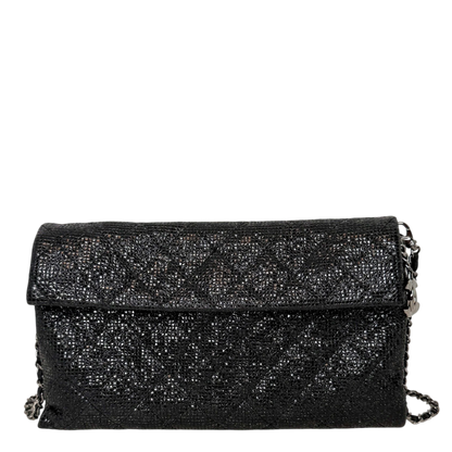 Chanel Métiers d'Art Paris-Salzburg 2014 Clutch mit Kette Schwarz Chanel